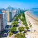 Praia de Santos em SP
